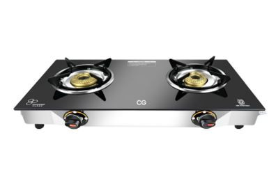 CG 2 Burner Tempered Glass Gas Stove CGGS2BGT