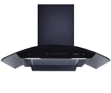 Elica 90 cm Stainless Steel ChimneyWDFL PLUS HAC LTW 90 MS NERO