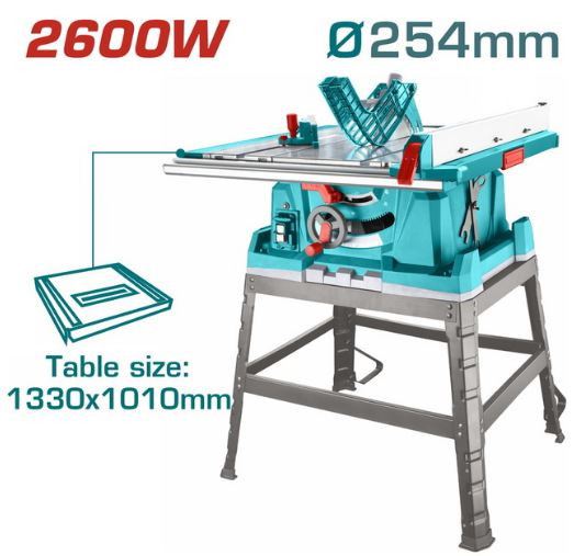 TOTAL TABLE SAW 2.600W / 254mm (TS526043)