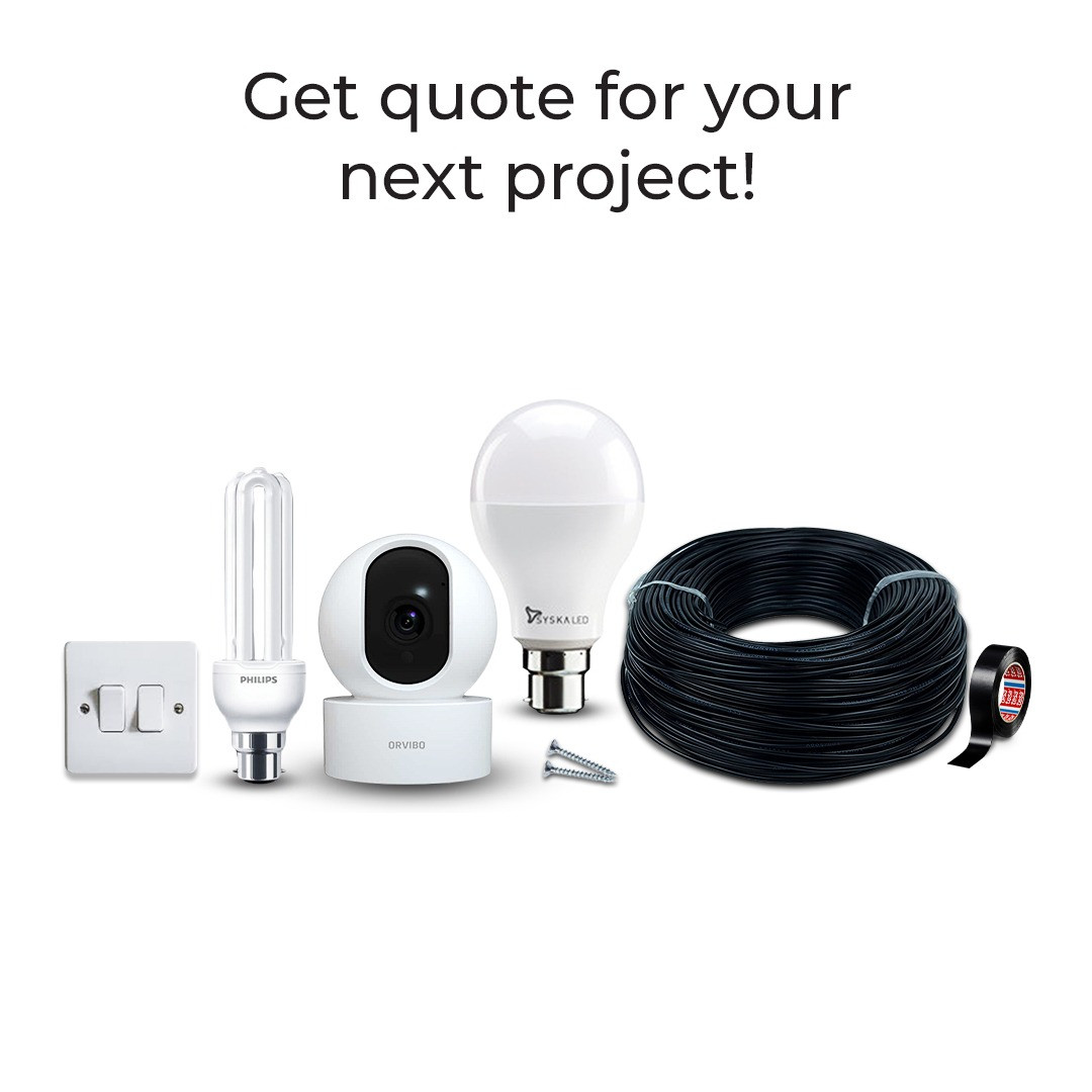 Bulk electrical supplies- Lights, Wirings supplies, Sockets and accessories