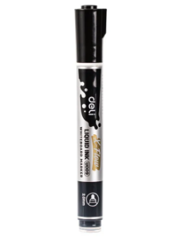 Deli Black(2mm) Marker Pen EDLYQ01-E1