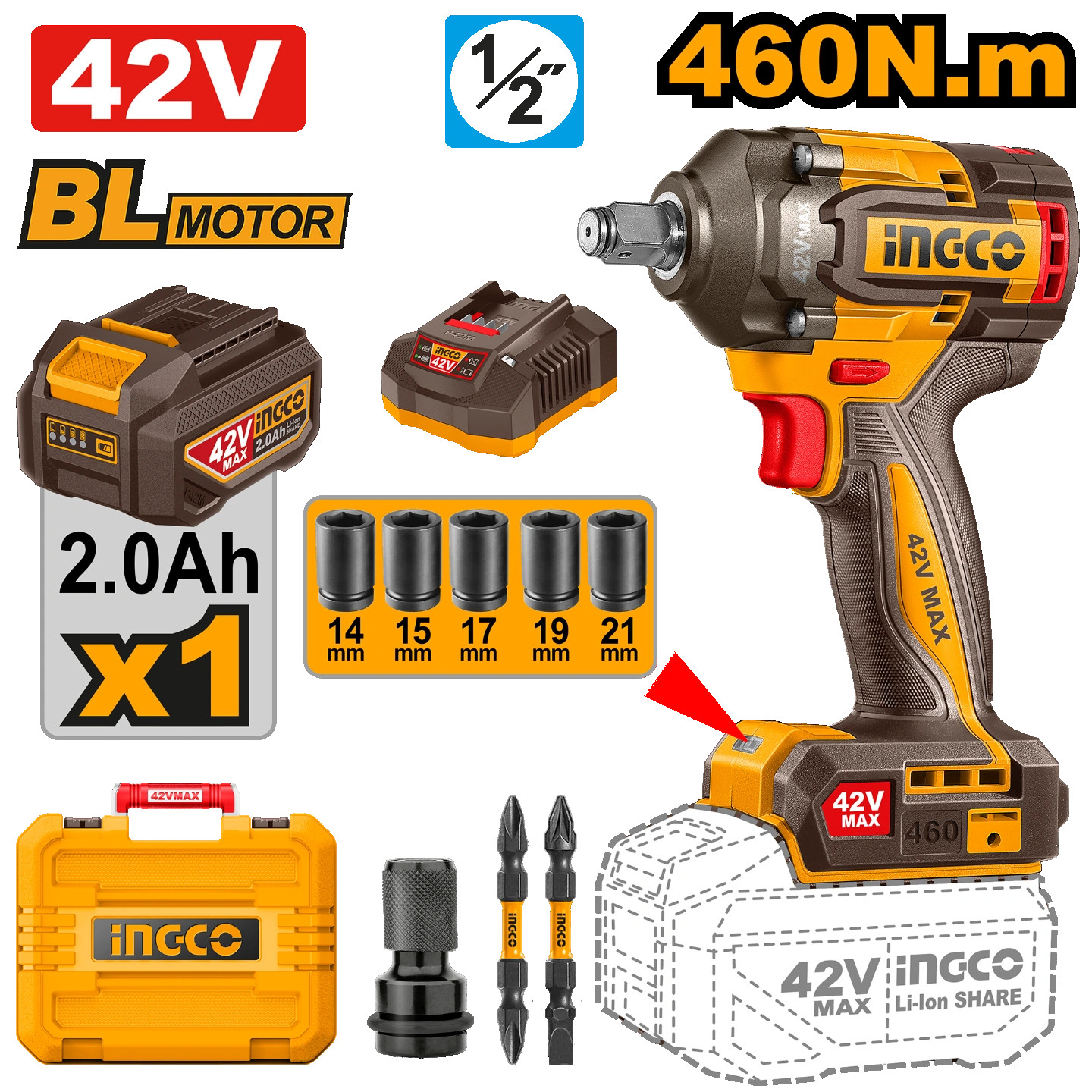 CIWLI42461 Cordless impact wrench