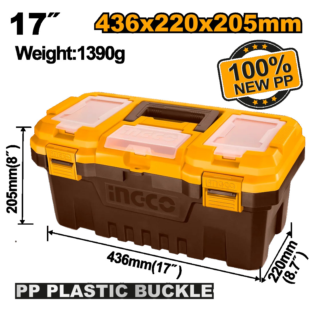 PBX1701 17" Plastic tool box Ingco