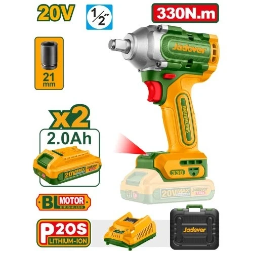 JDCD1B33 Cordless Impact Wrench 20V 330Nm Jadever