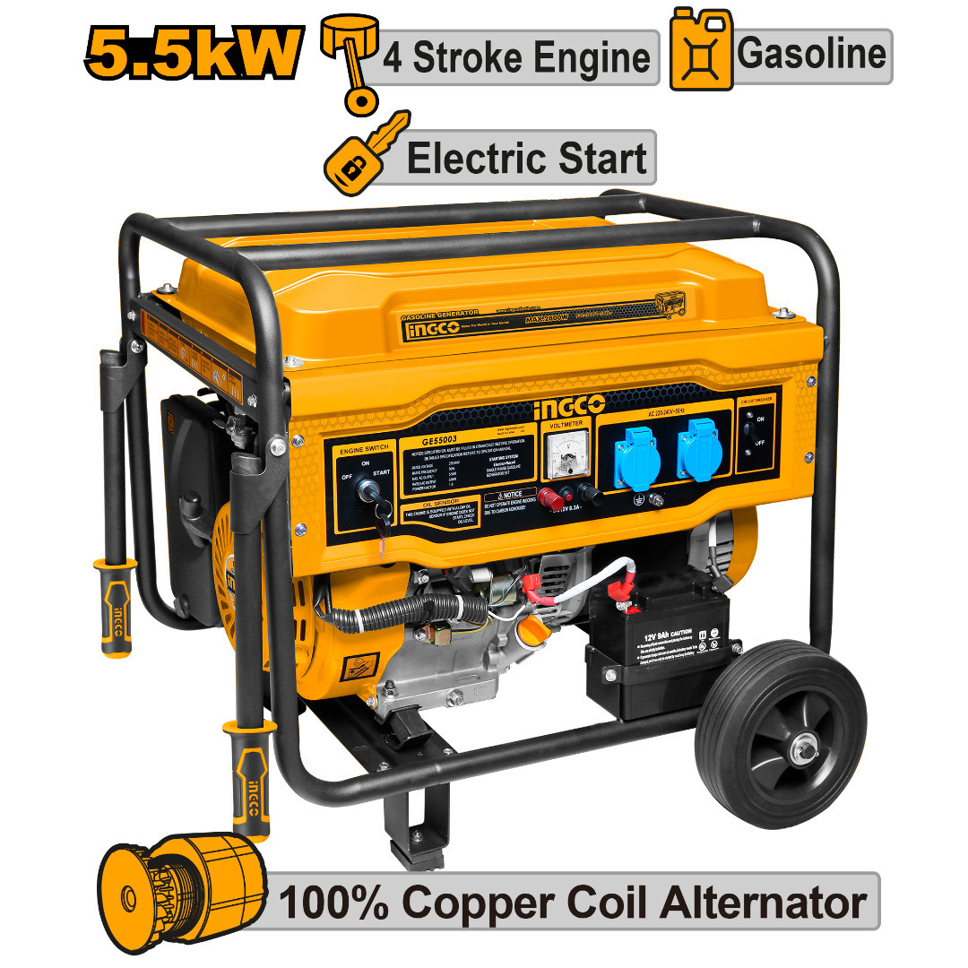 Ingco 5.5kW Gasoline Generator GE55003