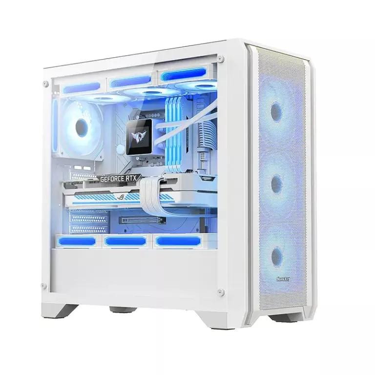 HUNTKEY GX750A PREDATOR GAMING CASING WHITE
