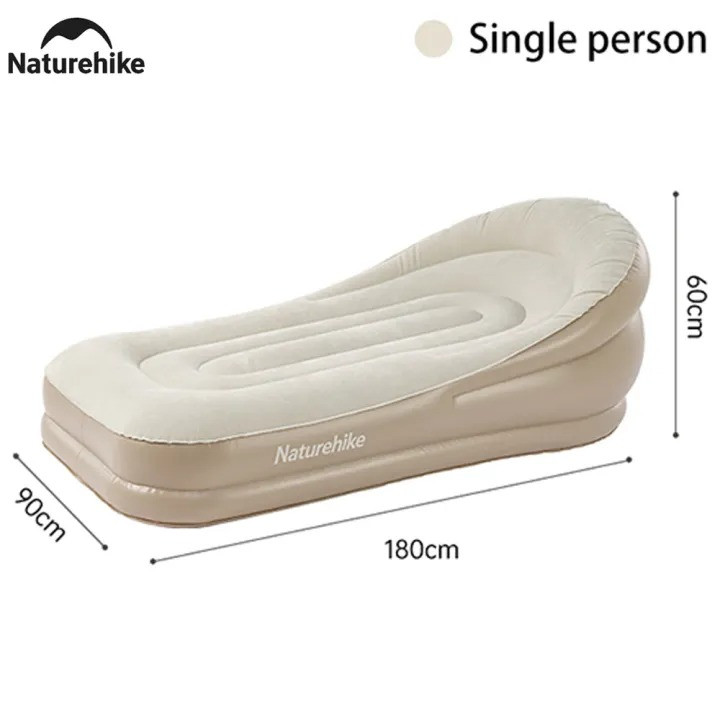 Naturehike Outdoor Camping Automatic Inflatable Sofa With Build-in Air Pump and Pillow Single