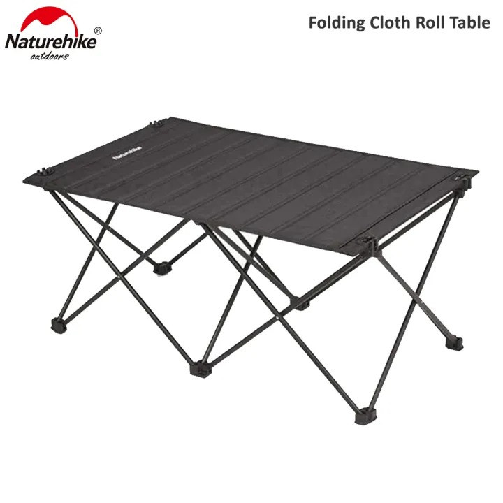 Naturehike Camping Folding Cloth Roll Table Embedded Aluminum Plate Outdoor Table