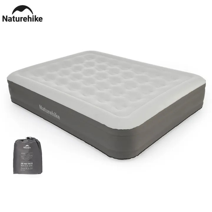 Naturehike Inflatable Mattress for Tent Camping Air Mattress with Built in Pump Folding Cushion Sleeping Mat Pad Air Bed
