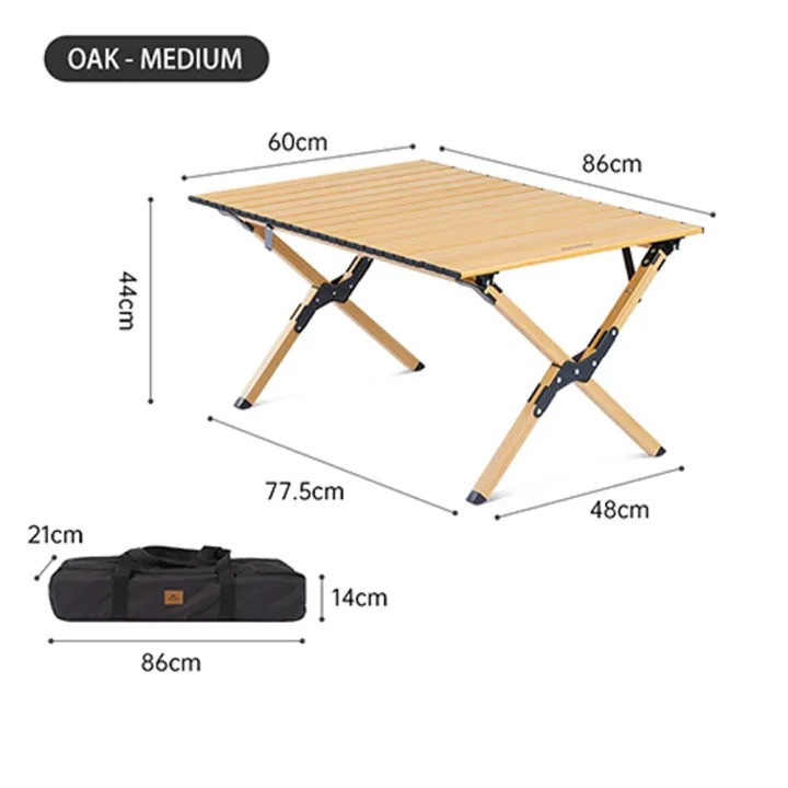 Naturehike Portable Aluminum Alloy Roll Table Lightweight Camping Medium