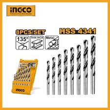 8 Pcs HSS twist drill bits set AKDB1088
