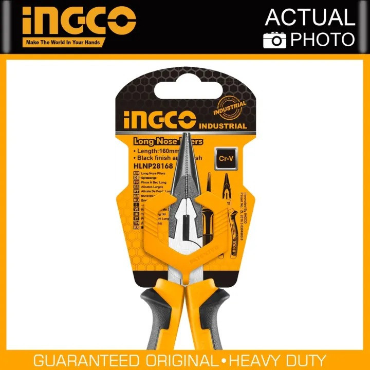 160mm Long nose pliers HLNP28168