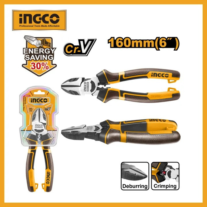 160mm High leverage diagonal cutting pliers HHLDCP28160