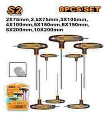 8 Pcs T-handle hex wrench set HHKT80818