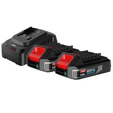 Deli 20V Lithium-ion battery and charger set EDE-CM20A2E