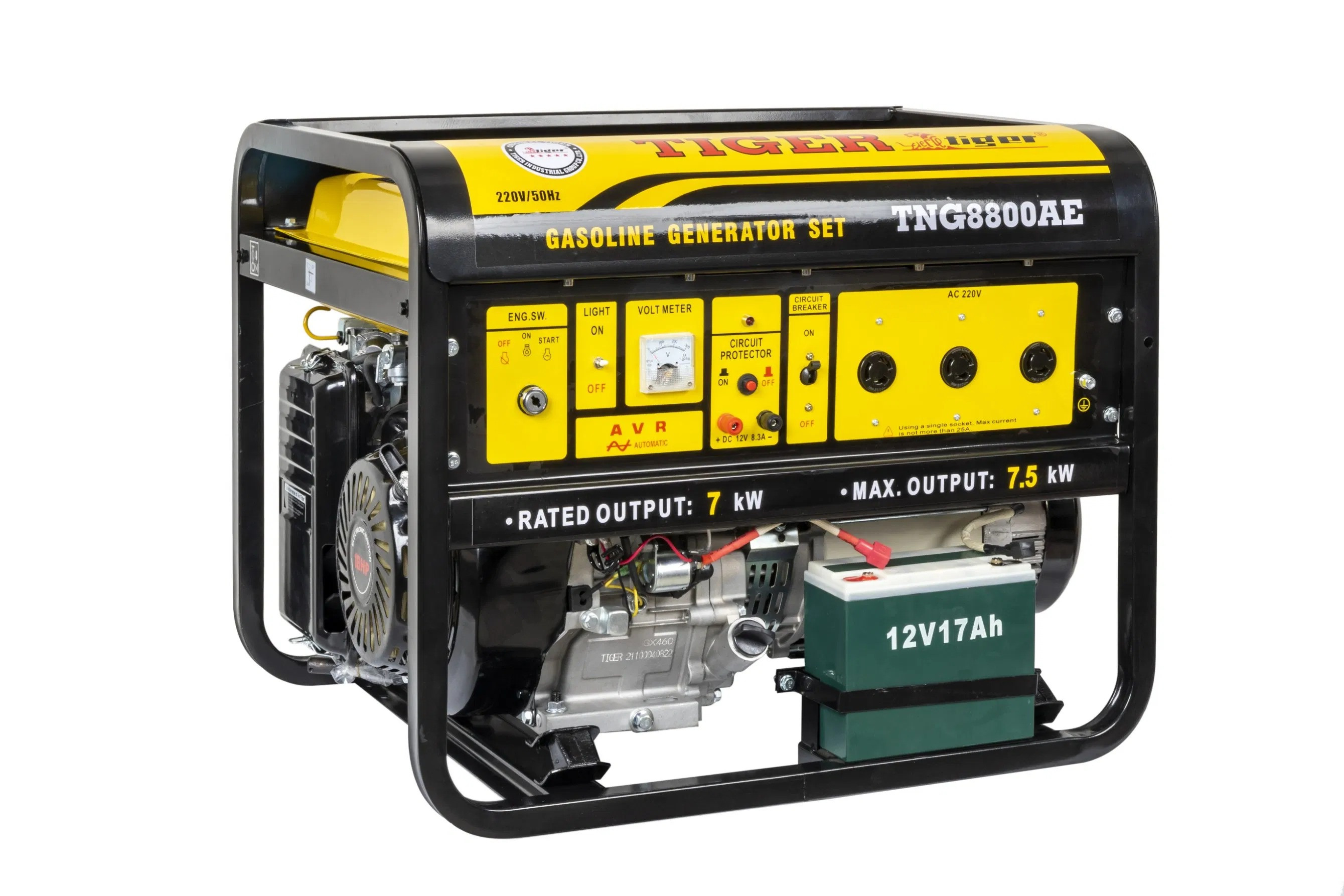 Tiger 7/7.5kw Gasoline Generator K192FE