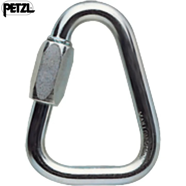 Petzl Delta N 10 Screwlink - Triangular Quick Link for Climbing Anchors 10mm