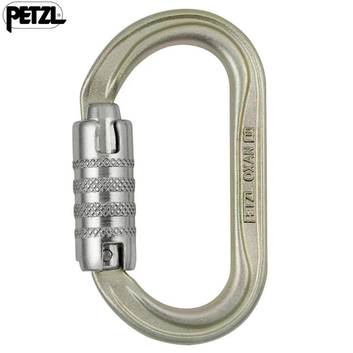 Petzl Oxan Steel Oval Triact Lock Carabiner