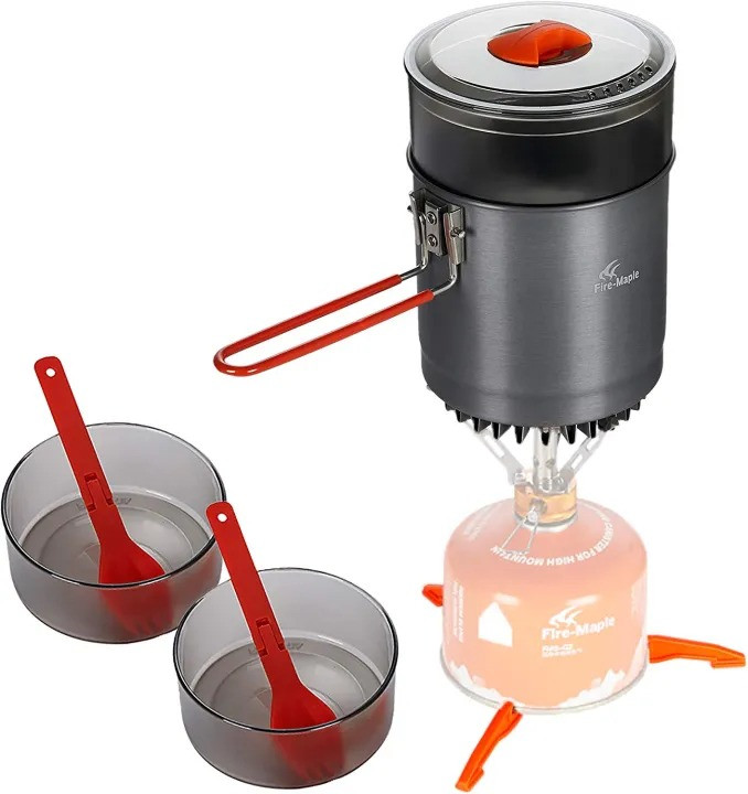 Fire Maple Deluxe Outdoor Cook Set with Steamer