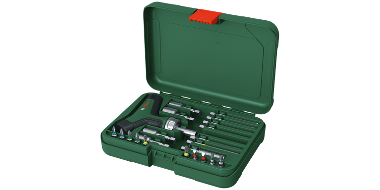 Bosch Bit Ratchet Screwdriver T-handle Set 1600 A02 Z9T
