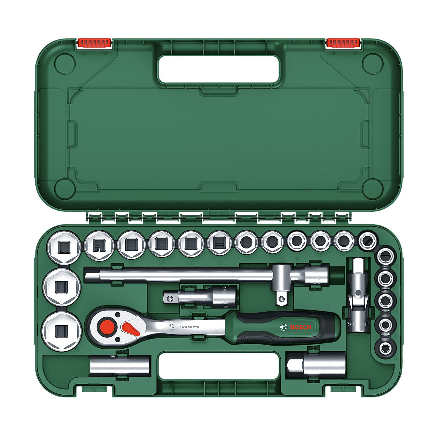 Bosch 25pcs 1/2" Ratchet Set 1600 A02 Z9F