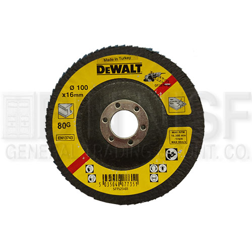 Dewalt DWA41680A 100 X 16 80G A FLAP DISC