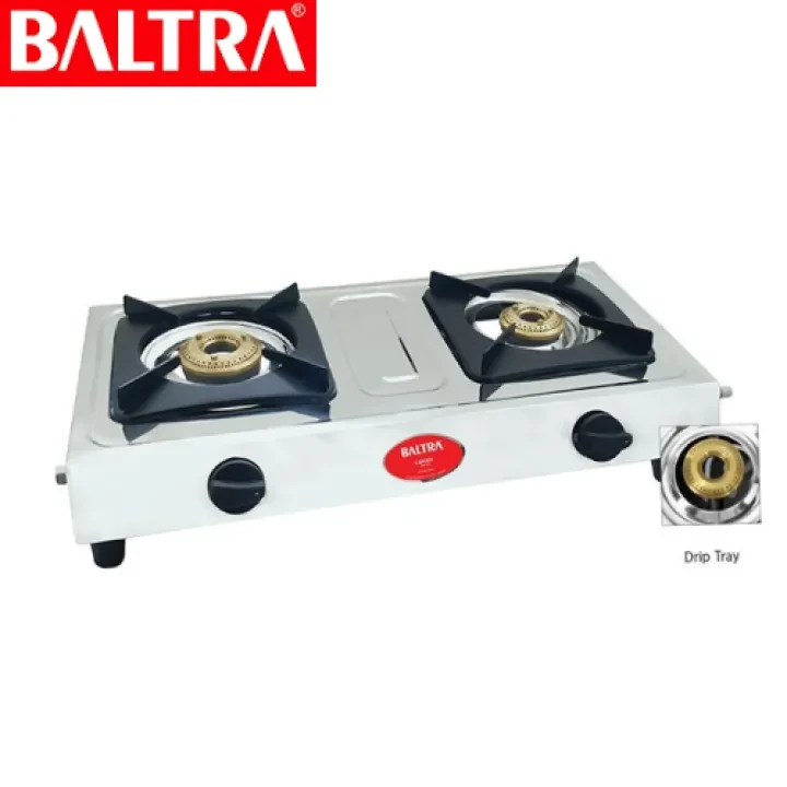 Baltra Gas Stove BGS 181 Lucky 2 Burner SS Body