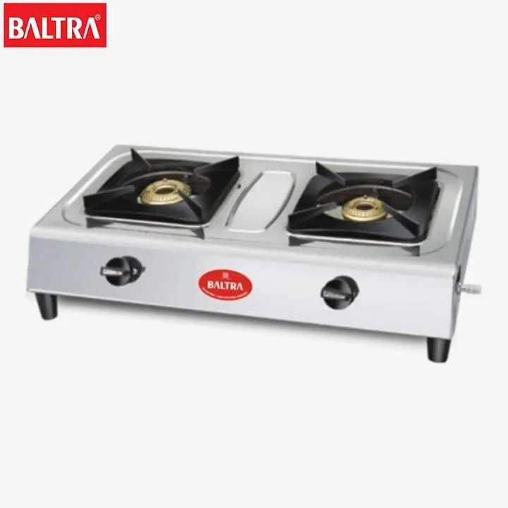 Baltra Gas Stove BGS 101 Ruby 2 Burner SS Body