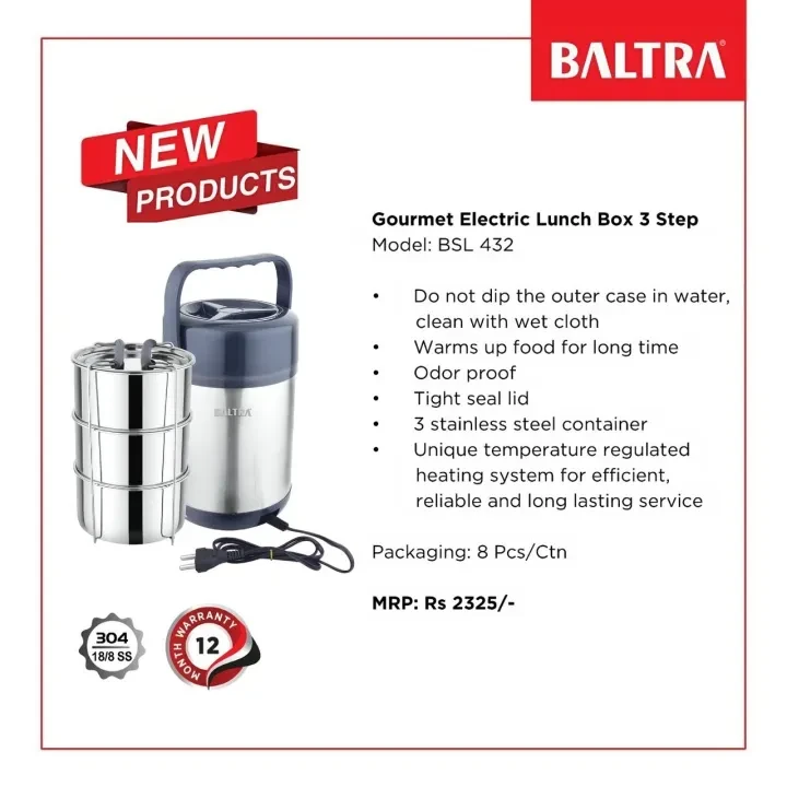 Baltra Lunch Box BSL 432 Gourmet Electric – 3 Step