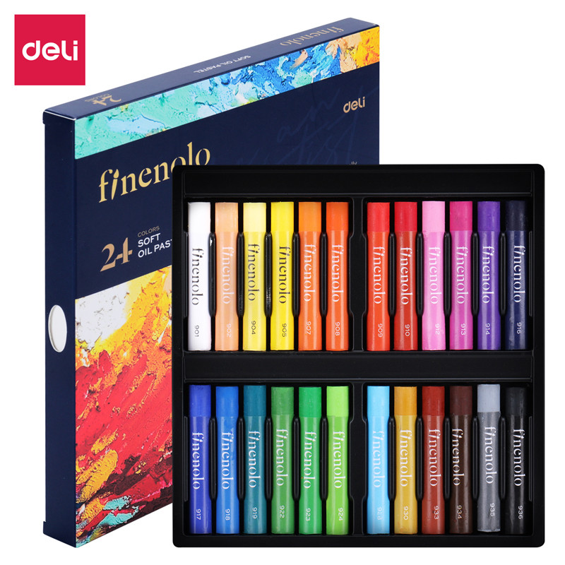 Deli Oil Pastel 24 Colors EC212-24