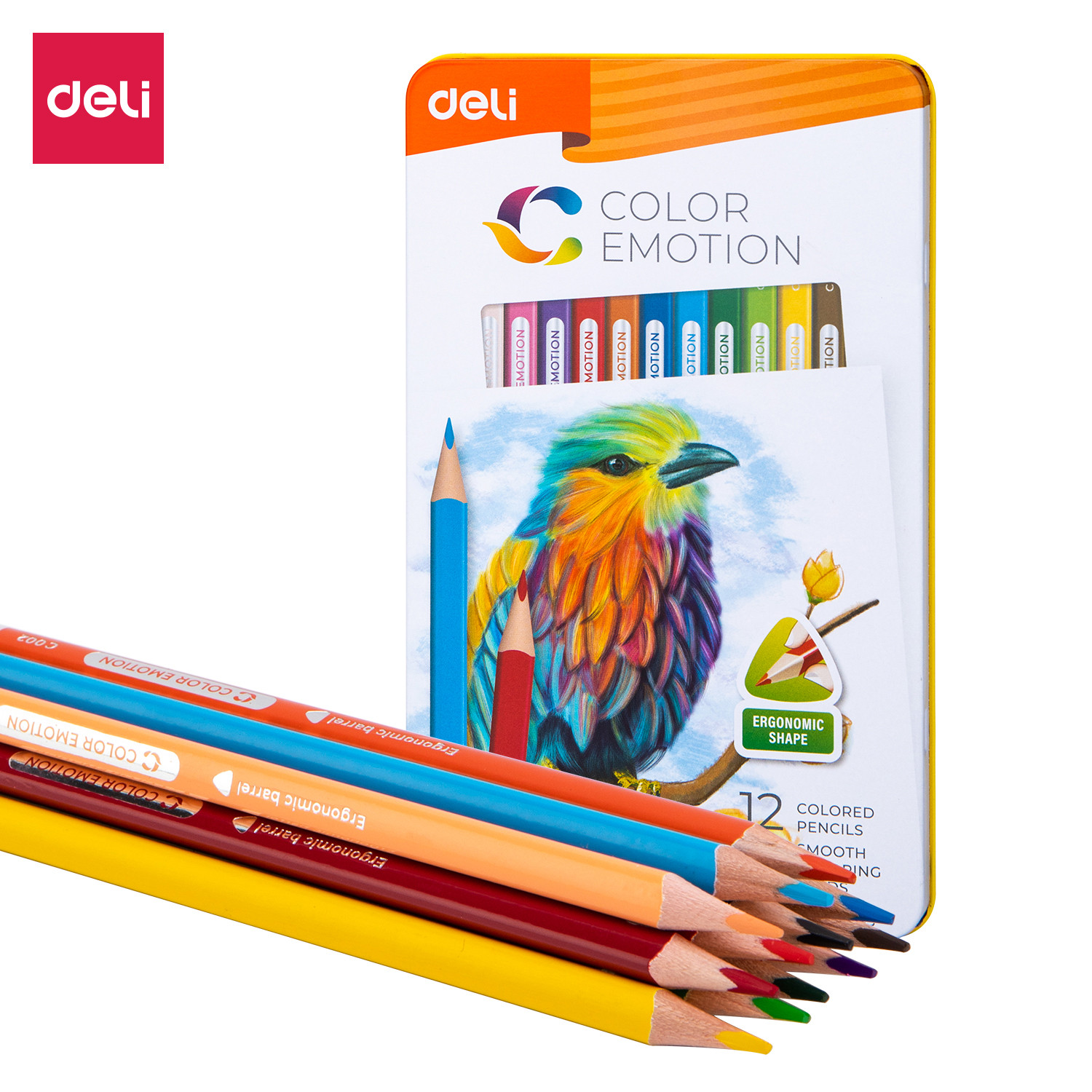 Deli EC00205 Color Pencil (12 Colors)