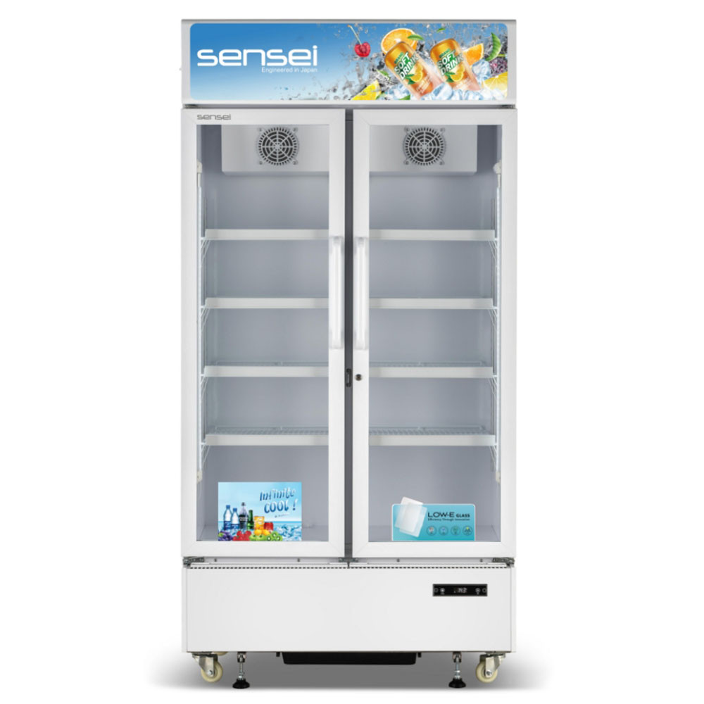 Sensei 600 Liter Double Door Showcase with No-Frost System SSC600D3