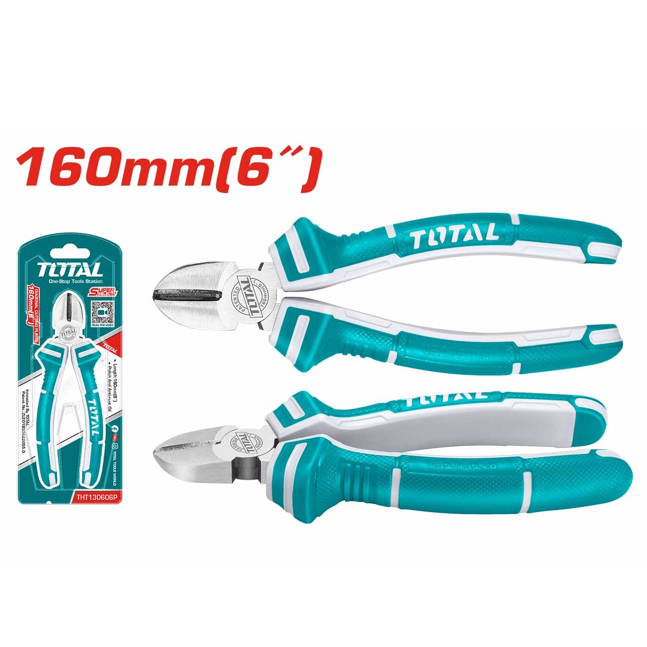 Total 6" Diagonal Cutting Pliers THT130606P