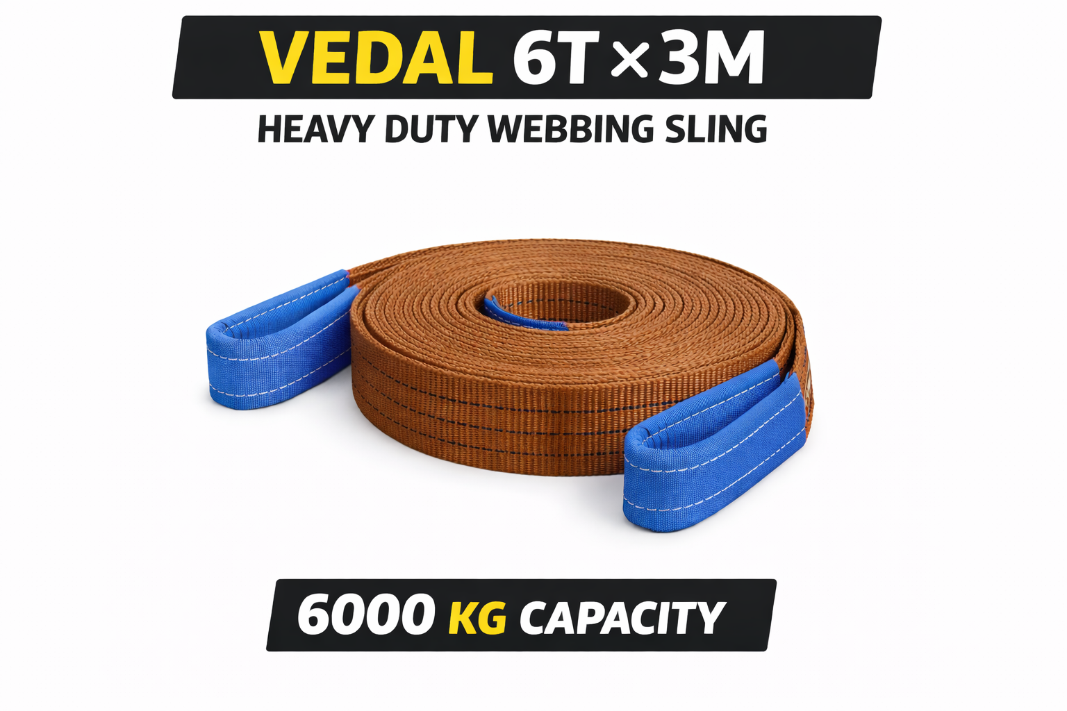 Vedal 6T×3M Webbing Sling