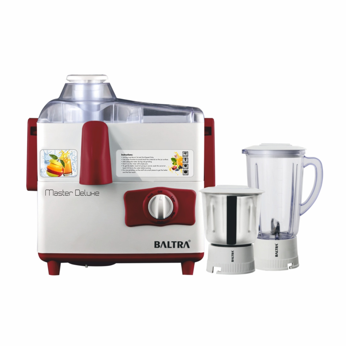 Baltra BJMG 108 Master Deluxe 500W Juicer Mixer Grinder