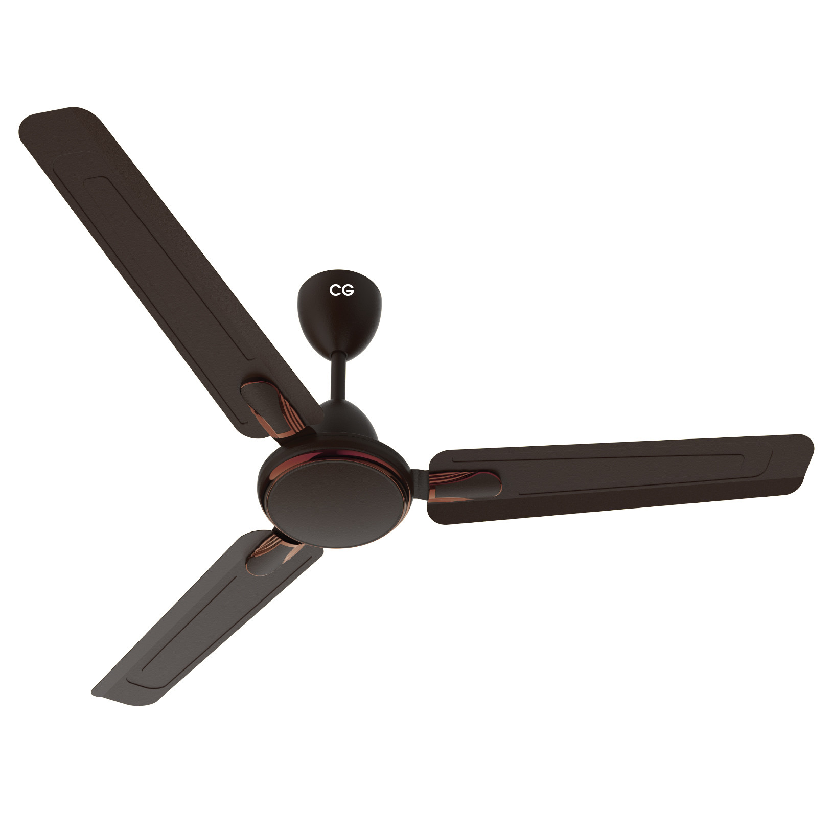 CG 48 Inch Decorative Ceiling Fan CGCF48DECO Aria Matte Bronze