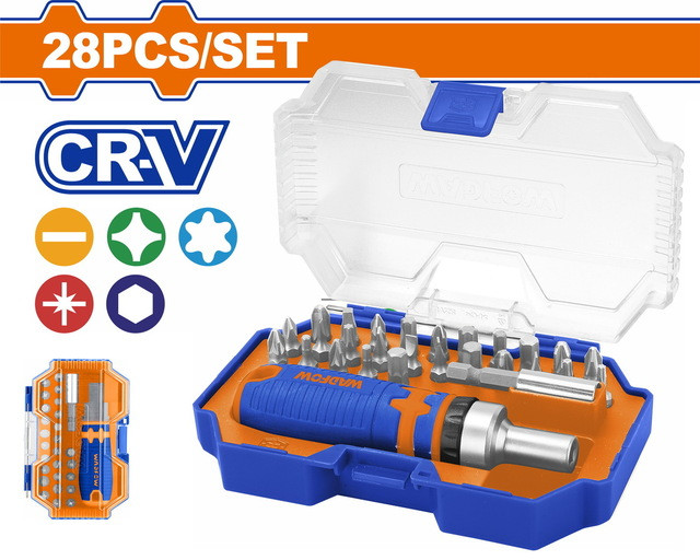 Wadfow 28 Pcs Screwdriver Bits Set WSS8B28