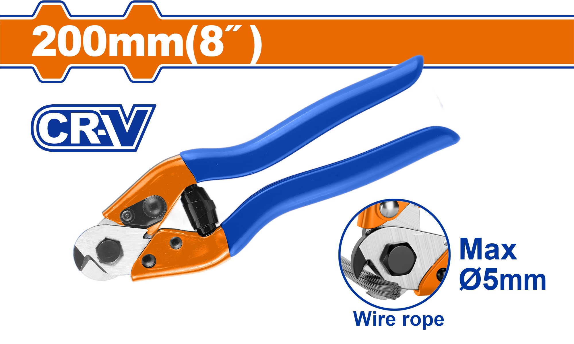 Wadfow 8" Wire Rope Cutter WBC6008
