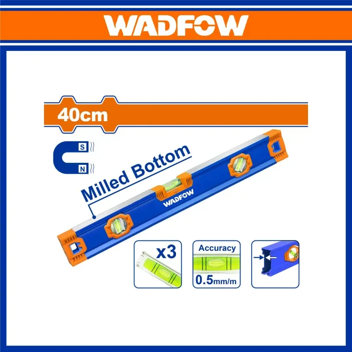 Wadfow 40cm Spirit Level with powerful magnets WSL3G40