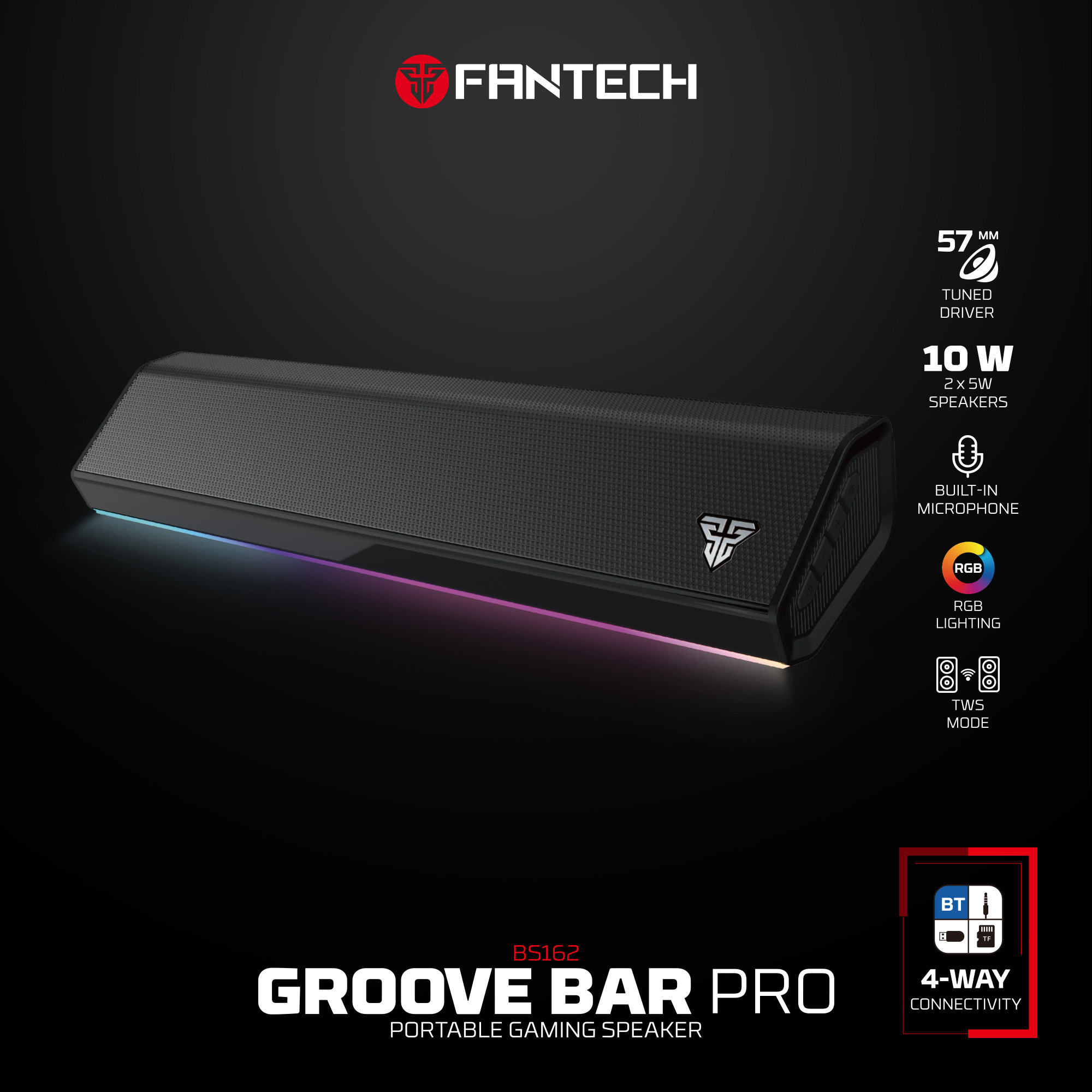 Fantech Wireless Soundbar GROOVE BAR PRO BS162