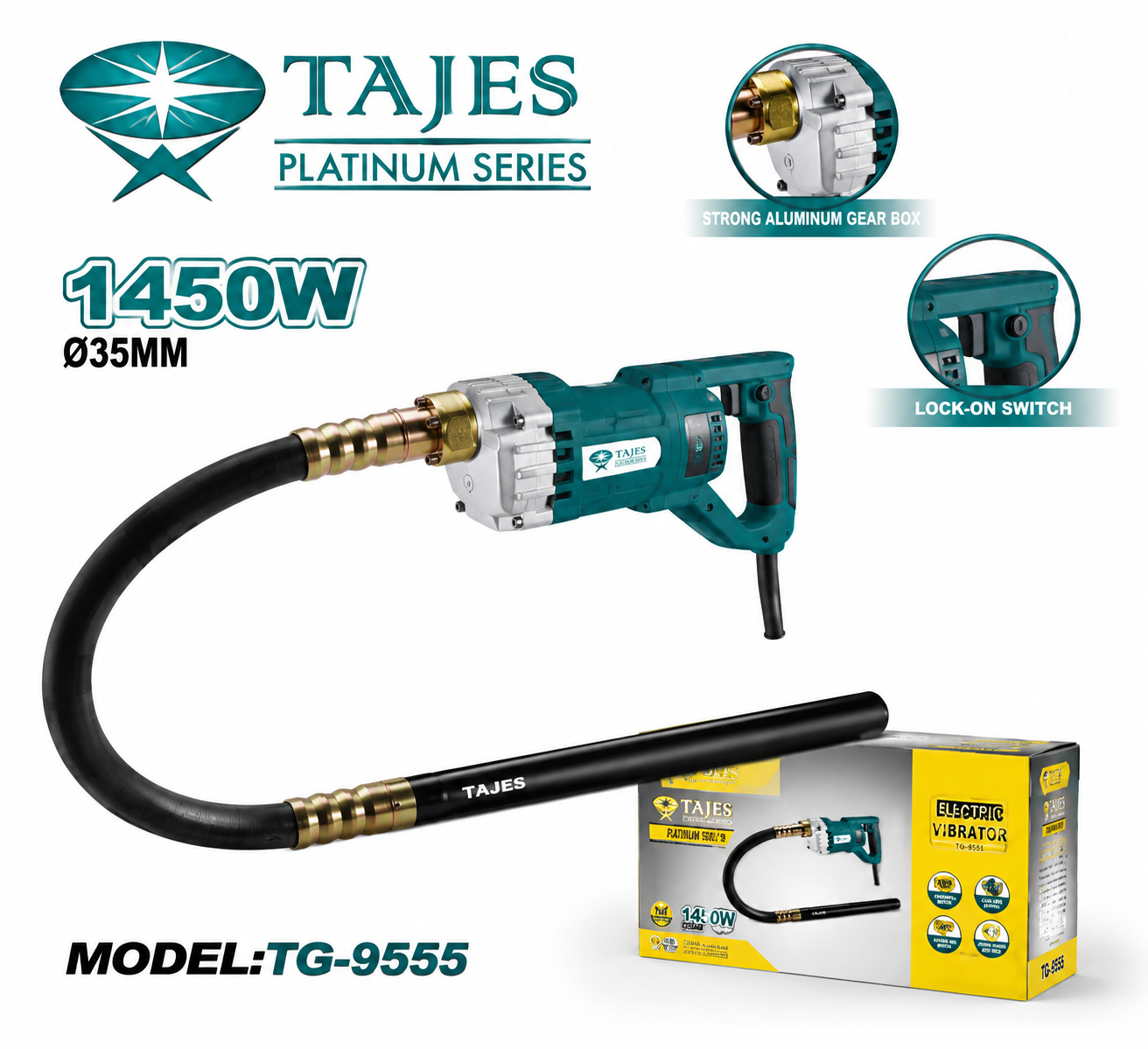 Tejas 1450W  ELECTRIC VIBRATOR WITH OUT NEEDLE TG9555