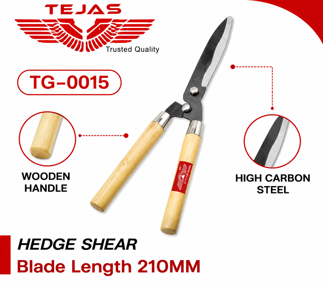 Tejas 210mm Hedge Shear TG-0015