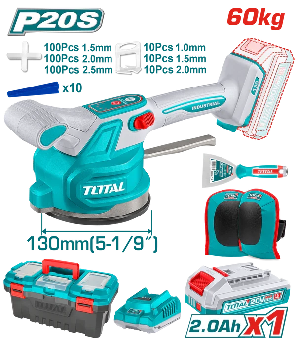 Total 20V Cordless Tile Vibration Machine TTVLI20018