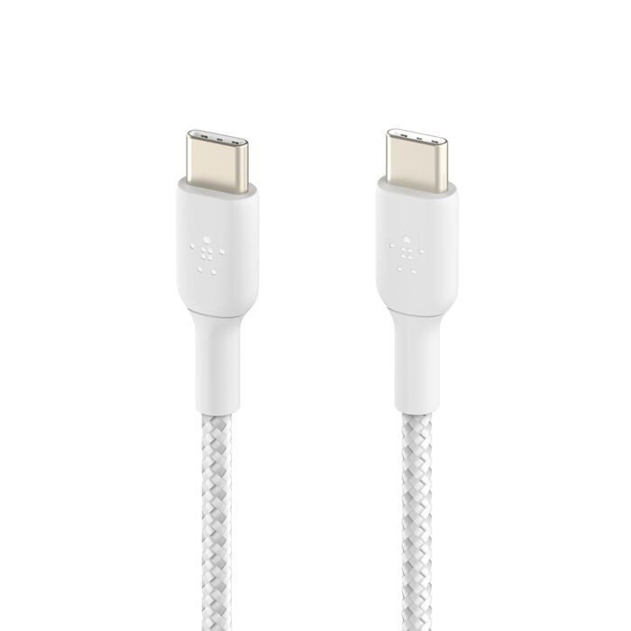 Belkin C-C Cable 2.0 Braided PCR -White